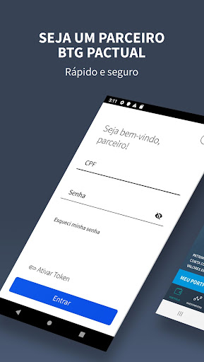 Android application BTG Pactual Parceiros screenshort