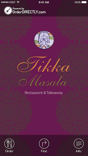 Android application Tikka Masala, Sheffield screenshort