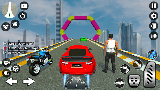 Crazy Car Stunt Games 3D Screen 3