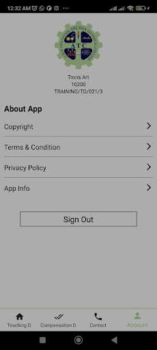 Android application Arusha T.C. - Teaching Diary screenshort
