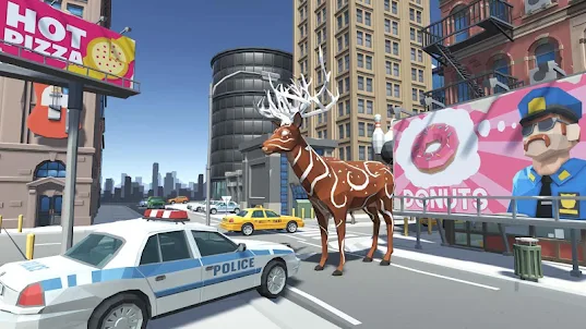 deer simulator 사슴 시뮬레이터 동물 도시