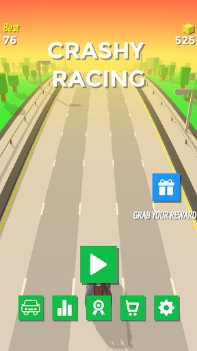 Android application Crashy Car Racing screenshort