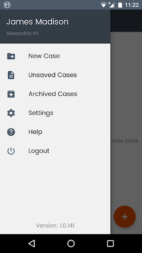 Android application iCrimeFighter screenshort