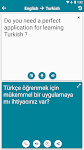 screenshot of Turkish - English