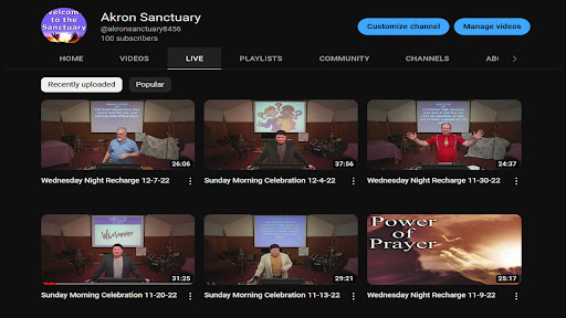 Akron Sanctuary Church App Screen 3