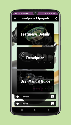 Android application soundpeats mini pro guide screenshort