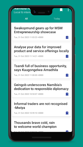 Android application Habari za Hivi Punde screenshort