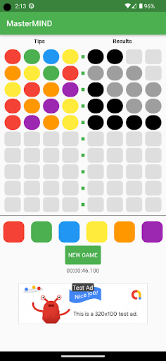 MasterMIND Screen 2