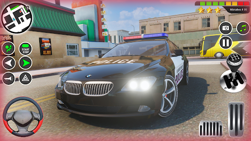 Line Race Police Pursuit