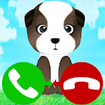 Cover Image of डाउनलोड fake call puppy game 9.0 APK