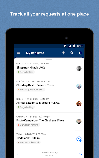 Screenshot of Qntrl - Workflow Management