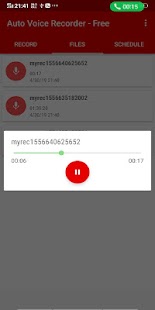 AVR- Auto Voice Recorder - Free Recording App Screenshot