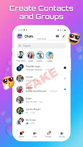 Fake chat Message Prank chat