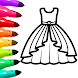 Dress Coloring Game Glitter - Androidアプリ