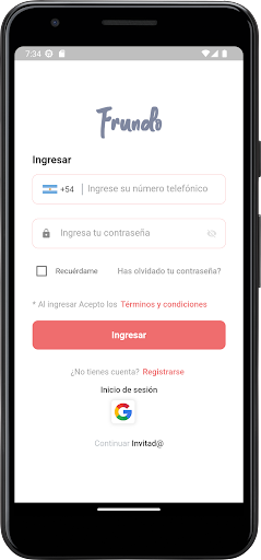Frundo cliente Screen 2