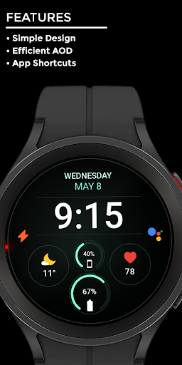 Night 61 - watch face screenshot 7