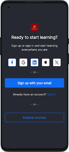 Android application Automotive Emissions Training screenshort