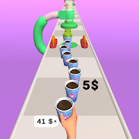 Coffee Cup Stack Rush Game 3D