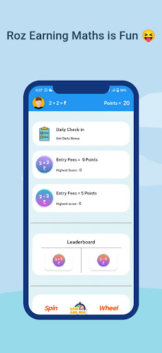 Android application Roz Earning : Maths is Fun screenshort