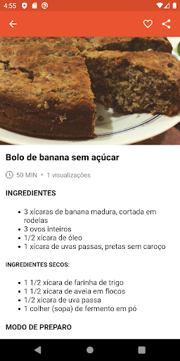 Receitas de Bolo de Banana (MA Screen 3