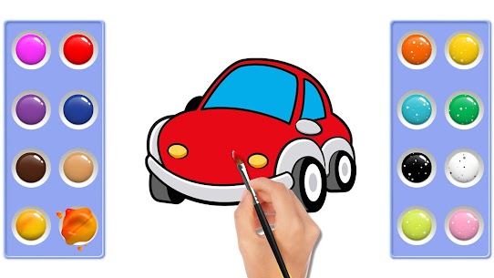 تلوين السيارات: ألعاب رسم عابث للأطفال 3