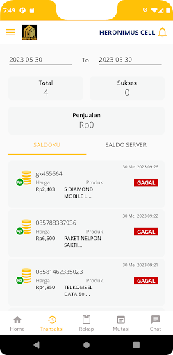 Nur Top Pulsa Screen 2