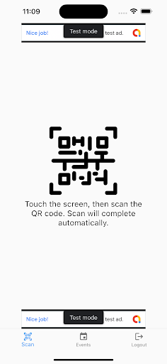 RockNTix Check-in Screen 2