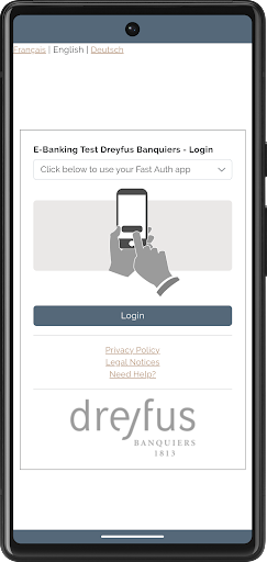 Android application Dreyfus Banking screenshort