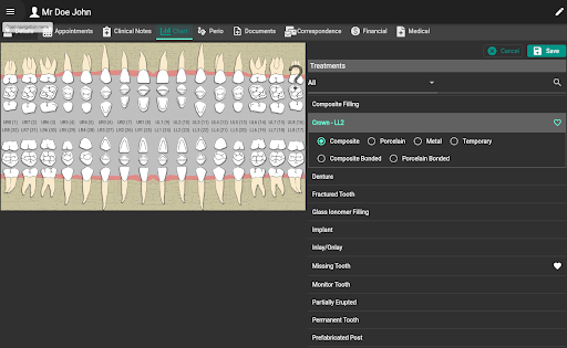 eDent Manager Screen 3