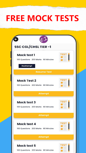 e1 coaching center (SSC exams) Screen 2
