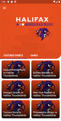 Halifax Thunderbirds Screen 2