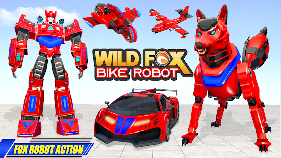 Fox Robot Transform Bike Game Screenshot