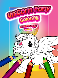 Unicorn Pony Coloring Book Apk 3