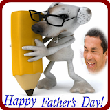 Happy fathers day frame icon