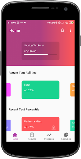 Android application PepTest screenshort