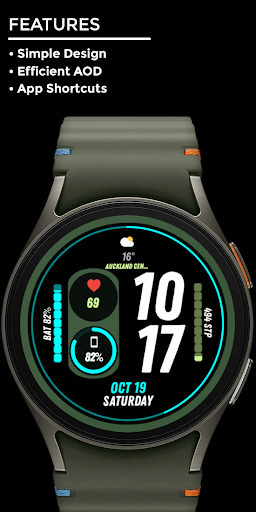 Nighty Digital 44 - watch face screenshot 1