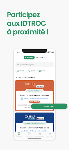 Android application IDTROC screenshort
