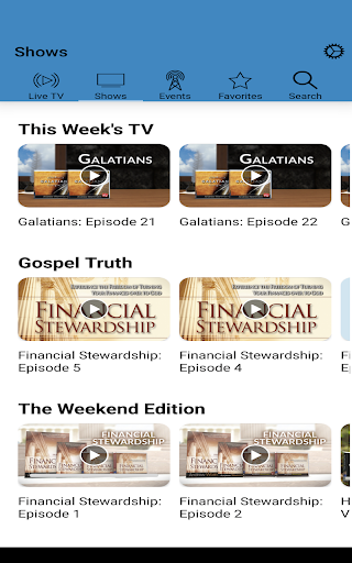 Android application GospelTruth.TV screenshort