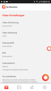 GU Bildschirmschreiber mit Ton Screenshot