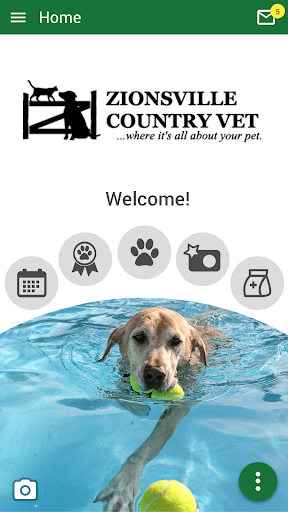 Android application Zionsville Country Vet screenshort