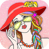Fashion Girls Coloring Pages: Dress Up Salon icon