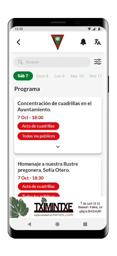 Herriko TaldeApp Screen 2