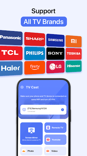 Cast to TV & Screen Mirroring Screen 3