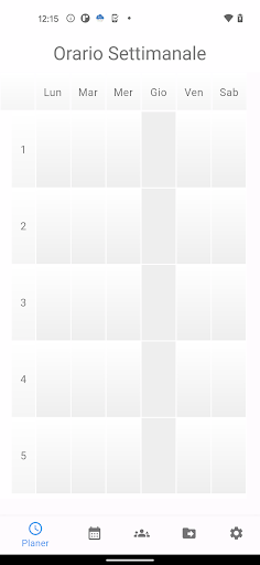 Android application Agenda del docente screenshort