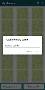 My Memory - Card Matching Game