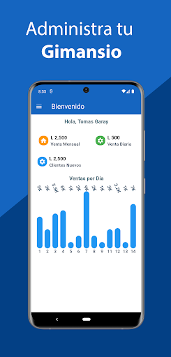 Android application Control de Gimnasio screenshort