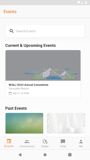 WSAJ Events Screen 2