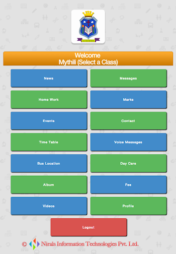 Android application Oxford Matriculation Tenkasi screenshort