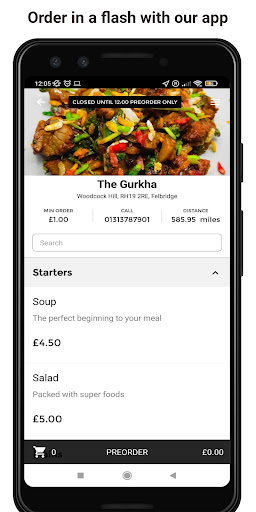 Android application The Gurkha screenshort
