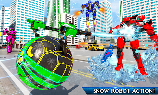 Snow Ball Robot Transform Hero Robot Crime City v2.2 Mod (Unlimited Money) Apk